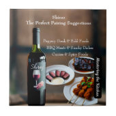 Shiraz Wine Pairing Guide/Mastering the Kitchen Tegeltje (Voorkant)