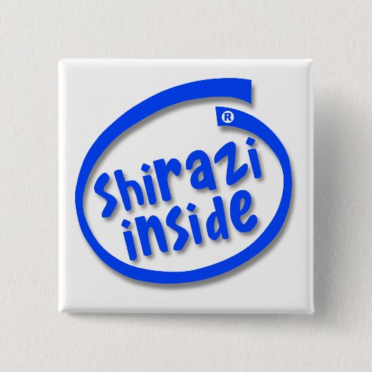 Shirazi Inside Vierkante Button 5,1 Cm (Voorkant)
