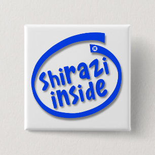 Shirazi Inside Vierkante Button 5,1 Cm