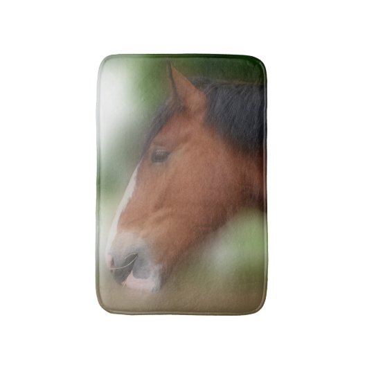 Shire Draft Horse Face Animal Badmat (Voorkant Verticaal)
