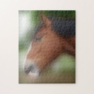 Shire Draft Horse Face Animal Legpuzzel
