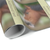 Shire Draft Paardengezicht gepersonaliseerd Cadeaupapier (Rol Hoek)