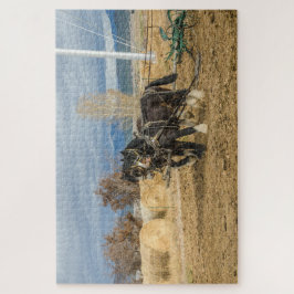 Shire Horses and Plow - 1014-stuk Legpuzzel