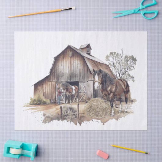 Shire Horses Tissuepapier (Craft)