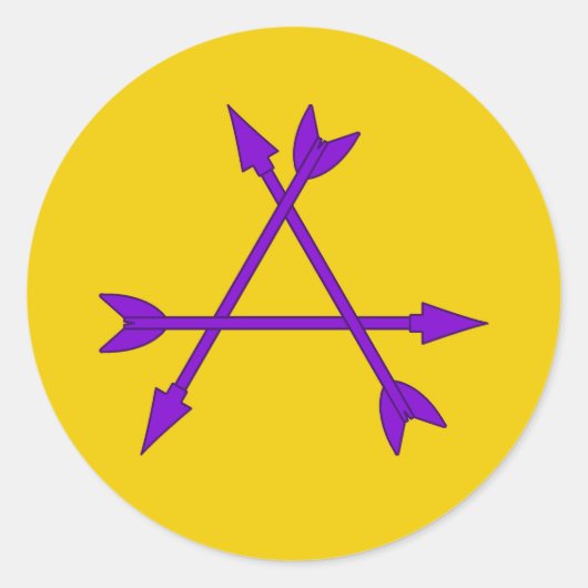 Shire of Arrow's Flight Populace Badge Ronde Sticker (Voorkant)