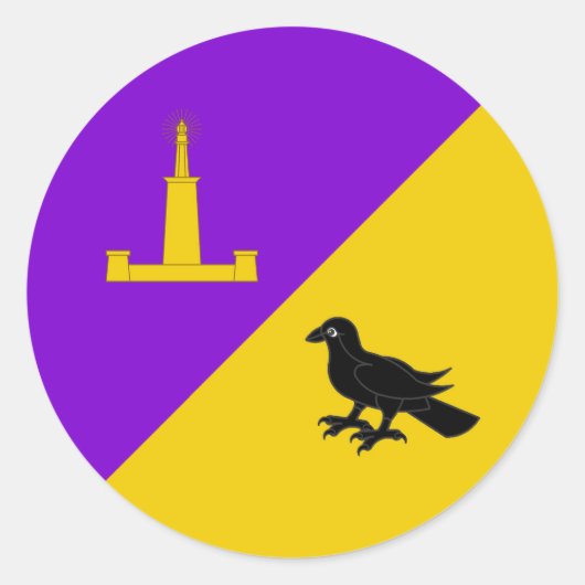 Shire of Avonmore Populace Badge Ronde Sticker (Voorkant)