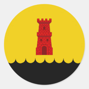 Shire of Blackwater Keep Populace Badge Classic Ro Ronde Sticker