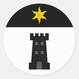 Shire of Bordergate Populatiebadge Ronde Sticker