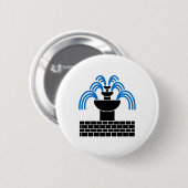 Shire of Fontaine dans Sable Populace Badge Button (Voorkant /achterkant)