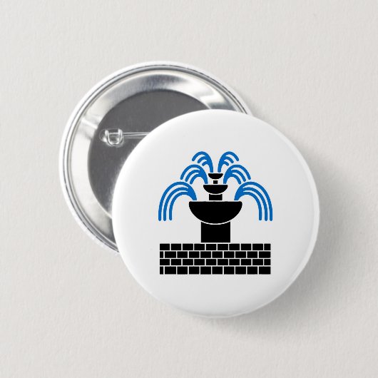Shire of Fontaine dans Sable Populace Badge Button (Voorkant /achterkant)