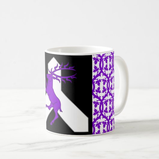 Shire of Midland Vale Populace Badge Coffee Mok (Voorkant rechts)