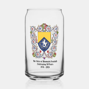 Shire of Mtn Freehold 50e verjaardag Speelkaarten Blikvorm Glas