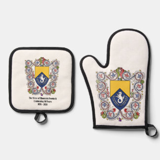 Shire of Mtn Freehold 50ste verjaardag speelkaarte Ovenwant & Pannenlap Set