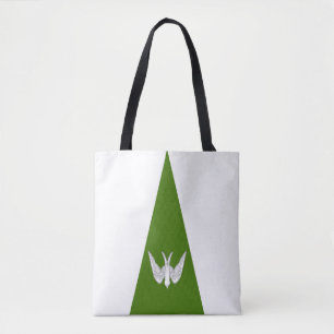 Shire of Nant Y Derwyddon Populace Badge Canvas ta Tote Bag