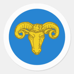 Shire of Ramsgaard Populace Badge Ronde Sticker
