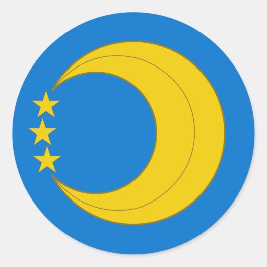 Shire of the Crescent Moon Populace Badge Ronde Sticker (Voorkant)