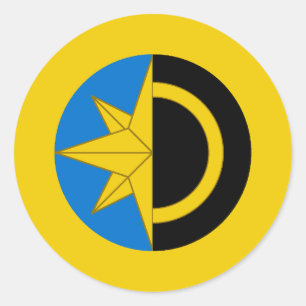 Shire of the Shadowlands Populatie Badge Ronde Sticker