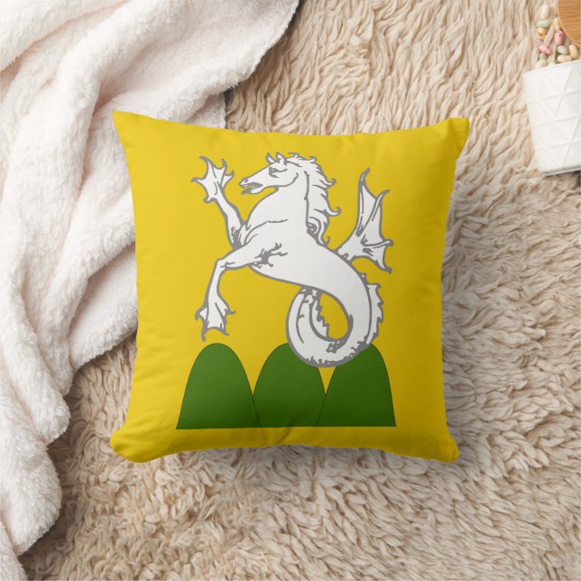Shire van Mountain Freehold Populace Badge Throw K Kussen (Deken)
