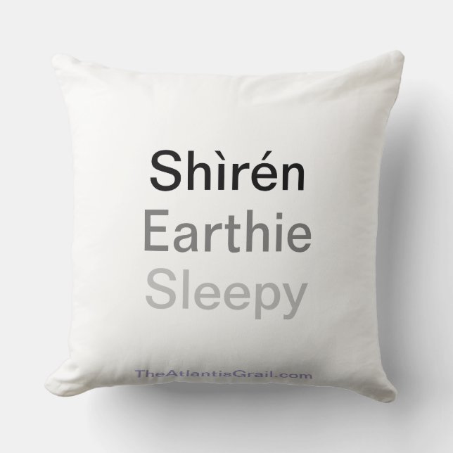Shiren Earthie Sleepy Kussen (Voorkant)