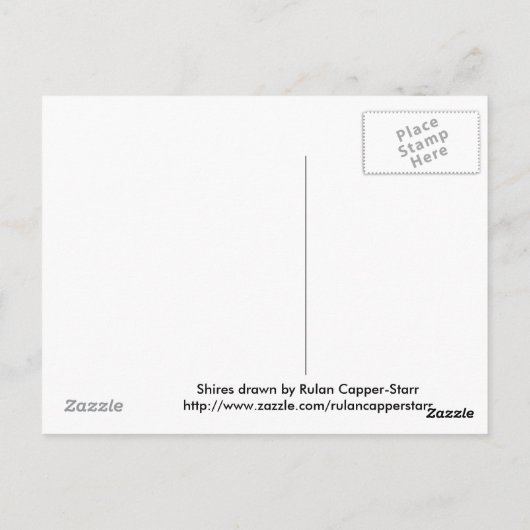 Shires Freedom Postcard Briefkaart (Achterkant)