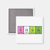 Shirin periodieke table name magnet (Voorkant / Achterkant)