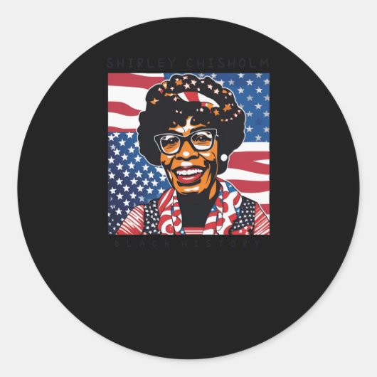 Shirley Chisholm Black Geschiedenis Maand Sticker (Voorkant)