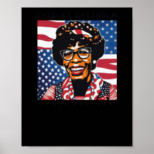 Shirley Chisholm Black Geschiedenis Maand Sticker Poster