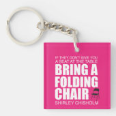 Shirley Chisholm Folding Stoel roze Sleutelhanger (Voorkant)