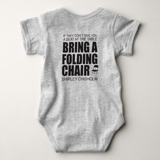 Shirley Chisholm Folding-voorzitter Romper (Achterkant)