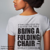 Shirley Chisholm Folding-voorzitter T-shirt