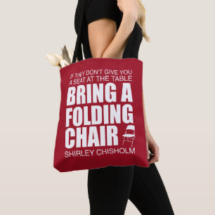 Shirley Chisholm Folding-voorzitter Tote Bag