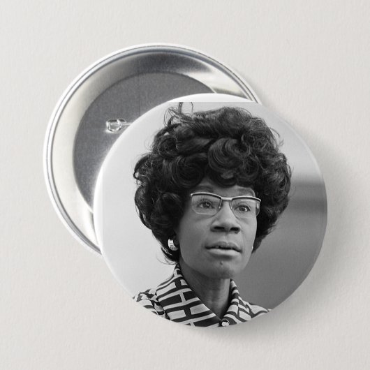 Shirley Chisholm-knop Ronde Button 7,6 Cm (Voorkant /achterkant)