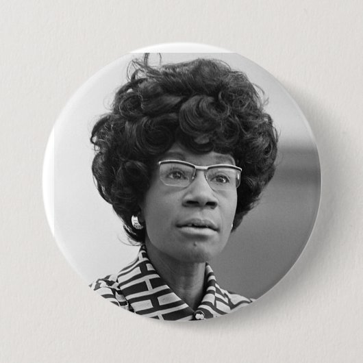 Shirley Chisholm-knop Ronde Button 7,6 Cm (Voorkant)