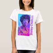 Shirley Chisholm paars hued T-shirt (Voorkant)