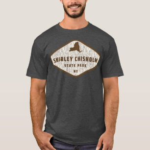Shirley Chisholm State Park New York Tree Log Text T-shirt
