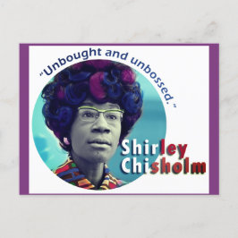 Shirley Chisholm "unbossed" Briefkaart