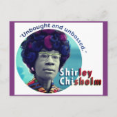 Shirley Chisholm "unbossed" Briefkaart (Voorkant)