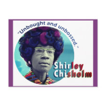Shirley Chisholm "unbossed" Briefkaart