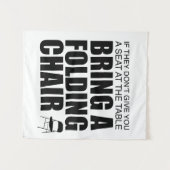 Shirley Chisholm Vouwstoel Tapestry | Wit Wandkleed (Voorkant (horizontaal))