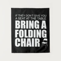 Shirley Chisholm Vouwstoel Tapestry | Zwart
