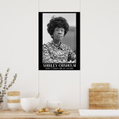 SHIRLEY CHISHOLM - ZWARTE GESCHIEDENIS CITAAT POSTER (Keuken)