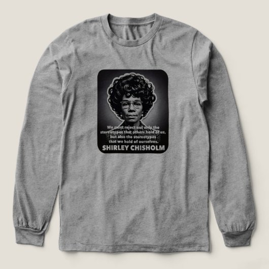 Shirley Chisholm: Zwarte levens zijn belangrijk Tri-Blend Shirt (Voorkant)
