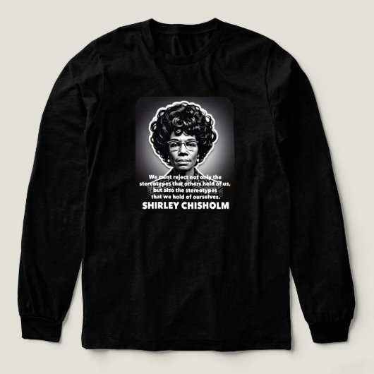 Shirley Chisholm: Zwarte levens zijn belangrijk Tri-Blend Shirt (Voorkant)