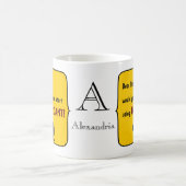 Shirley Funny Schapen Gebruik Geel Glijmiddel Mono Koffiemok (Center)