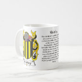 Shirley, Geschiedenis, Betekenis en de Mok Crest (Voorkant links)