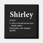 Shirley Name Definition Funny D  Magneet (Voorkant)