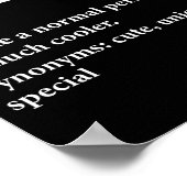 Shirley Name Definition Funny D Poster (Hoek)