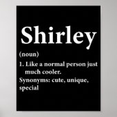 Shirley Name Definition Funny D  Poster (Voorkant)