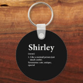 Shirley Name Definition Funny D  Sleutelhanger (Voorkant)
