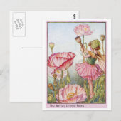 Shirley Poppy Fairy Briefkaart (Voorkant / Achterkant)